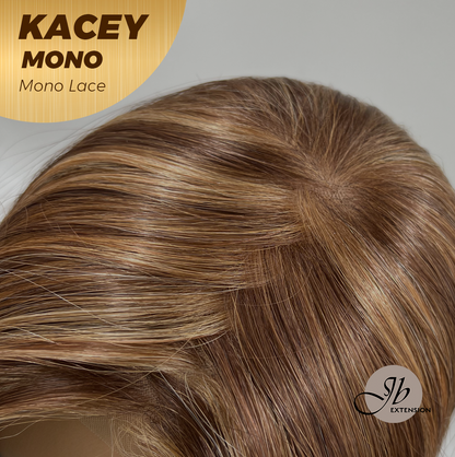 HOT OF SEASON - KACEY MONO Monofilament Handmade Wig 6X5 Full Monofilament Hand Tied Top Wig 27 Inches Copper Mono Lace Wig With Anti-slip Silicone Strips Glueless Wig KACEY MONO【BENDY EAR TABS】