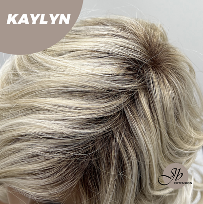 [FINAL SALE] JBEXTENSION 15 Inches Blonde Curly Women Fashion Full Machine Wig KAYLYN【PLUS PERMATEASE】【BENDY EAR TABS】