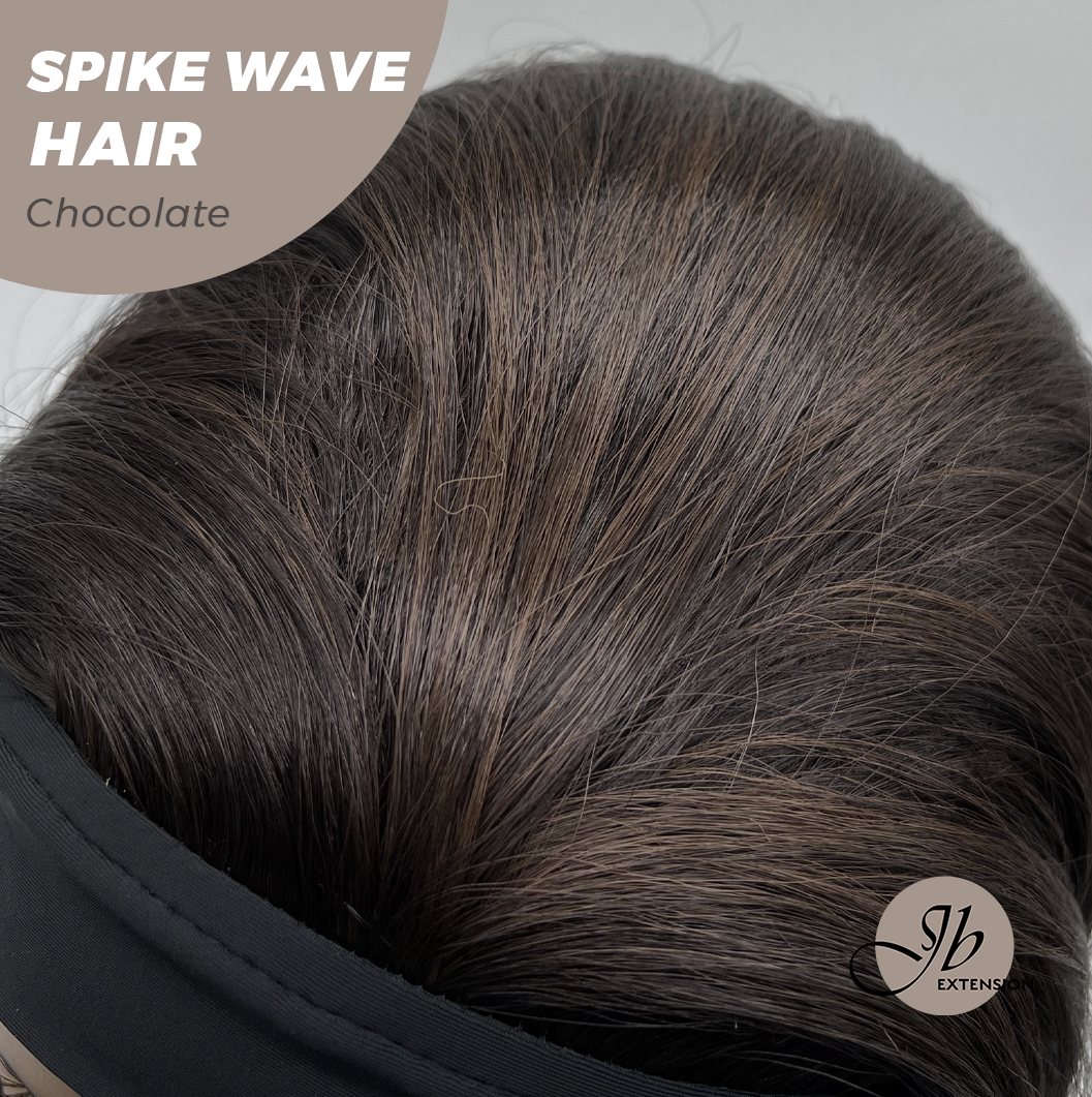 JBEXTENSION 24 Inches Long Wave Chocolate Headband Wig SPIKE WAVE - CHOCOLATE