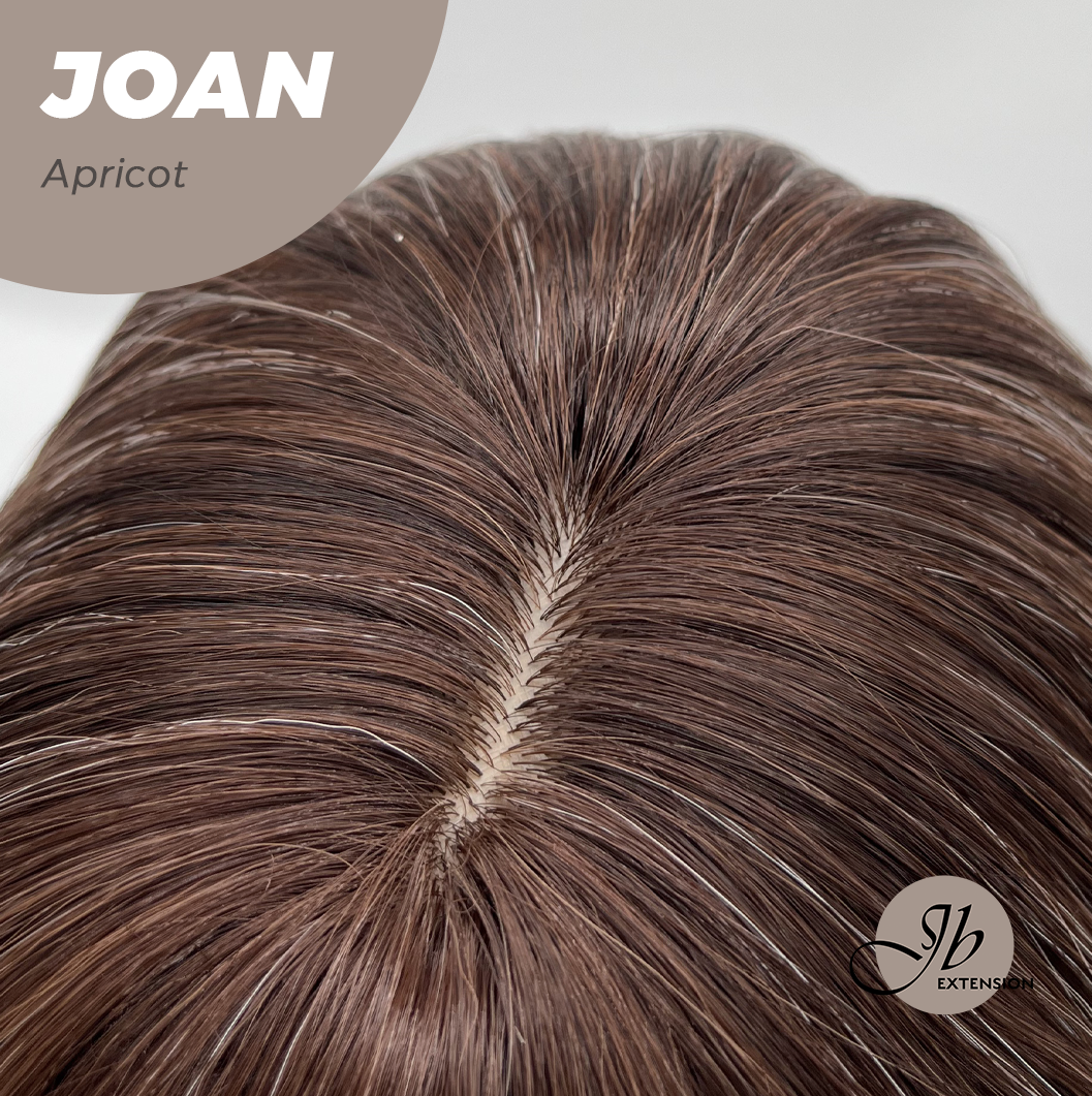 JBEXTENSION 10 Inches Bob Cut Apricot Wig with Bangs JOAN APRICOT