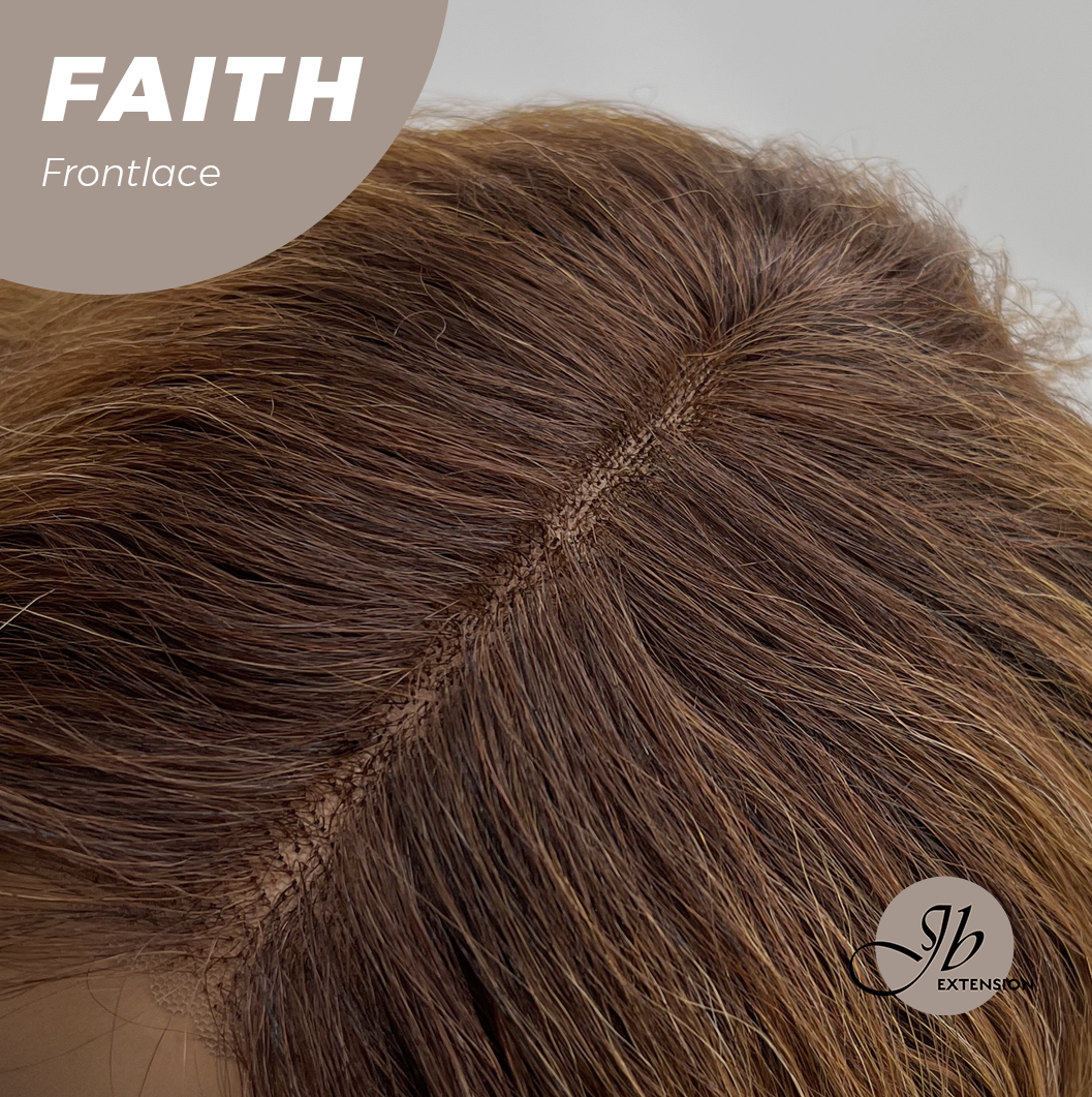 [FINAL SALE] JBEXTENSION 14 Inches Wave Copper Pre-Cut Side Part Frontlace Glueless Black Sapphire Wig FAITH【BENDY EAR TABS】