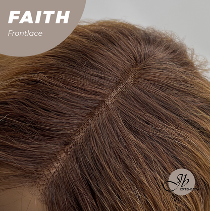 [FINAL SALE] JBEXTENSION 14 Inches Wave Copper Pre-Cut Side Part Frontlace Glueless Black Sapphire Wig FAITH【BENDY EAR TABS】