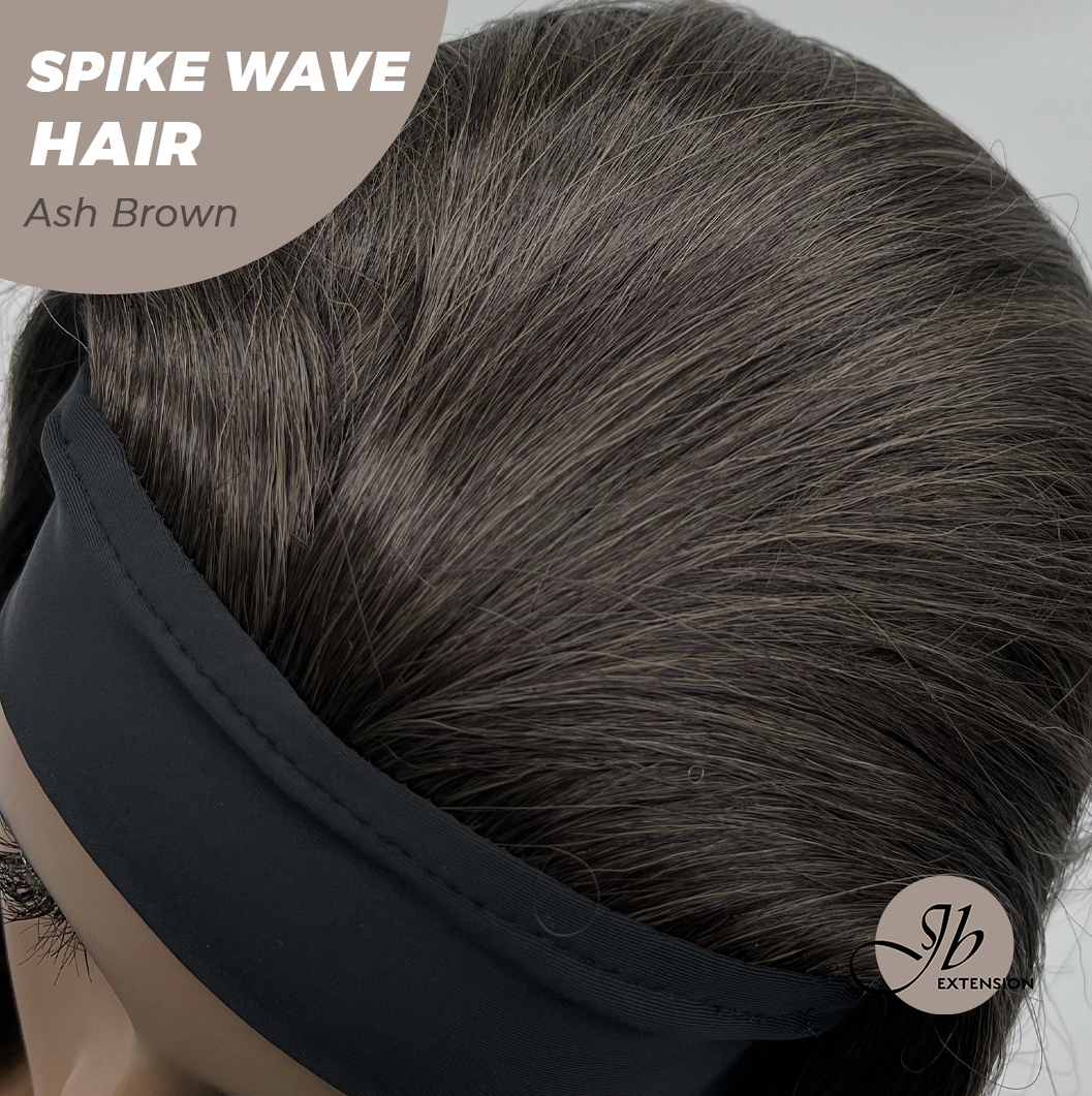 JBEXTENSION 24 Inches Long Wave Ash Brown Headband Wig SPIKE WAVE - ASH BROWN