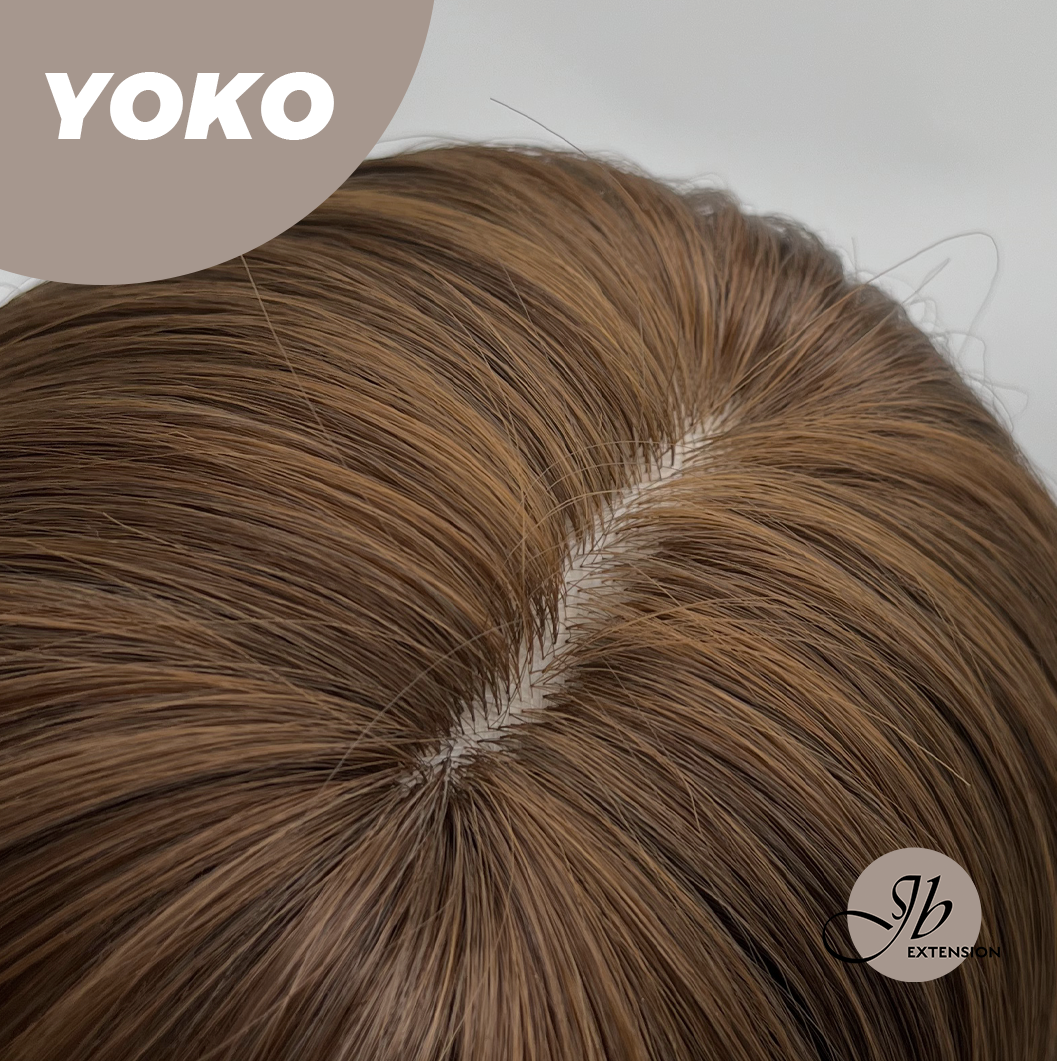 JBEXTENSION 10 Inches Short Copper Mocha Wig with Bangs YOKO