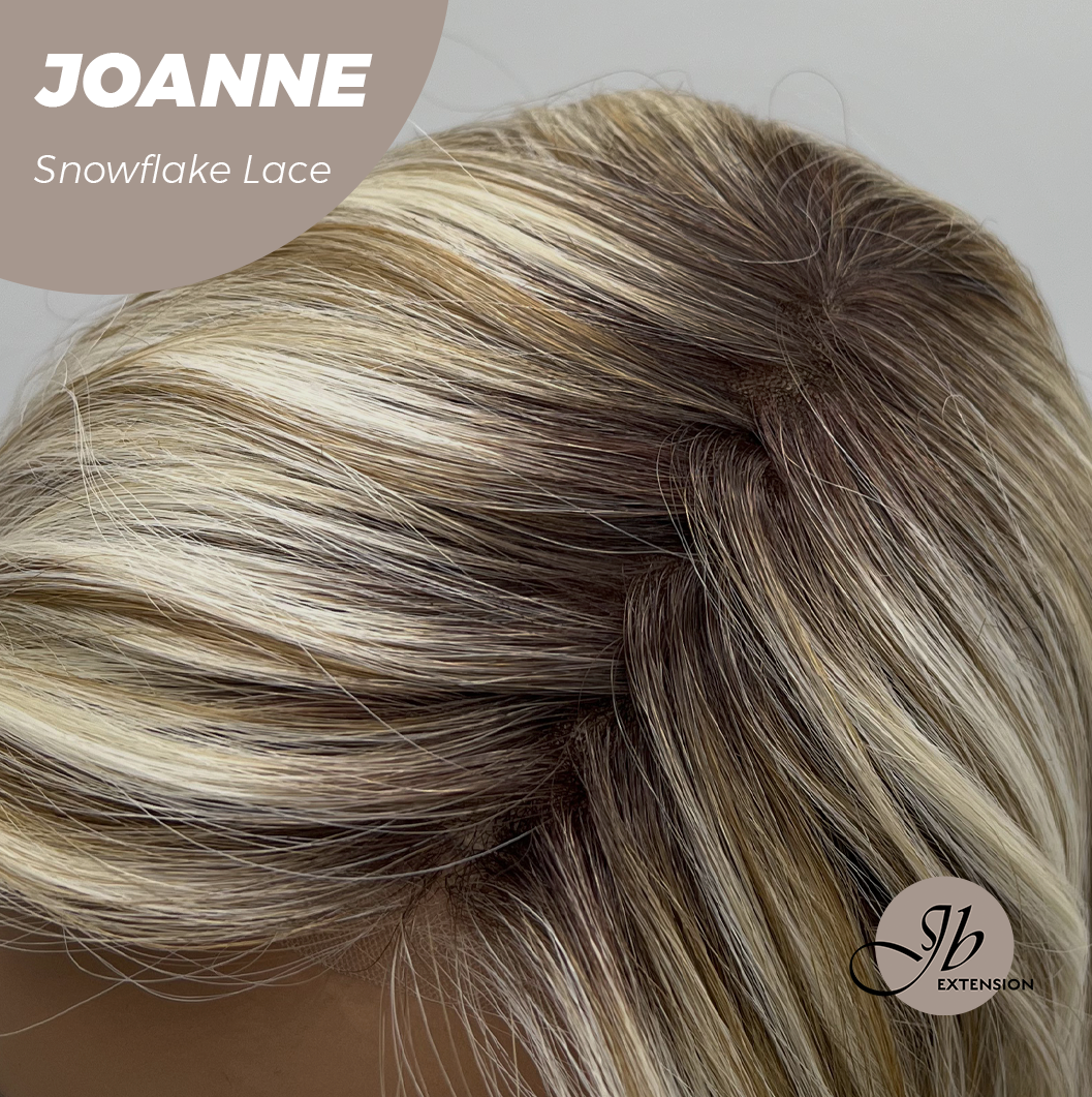 [PRE-ORDER] JBEXTENSION 11 Inches Mix Blonde Pre-Cut Side Part Snowflake Lace Frontlace Glueless Wig JOANNE【BENDY EAR TABS】