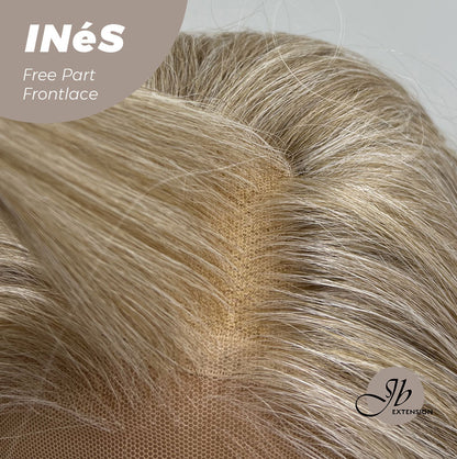[FINAL SALE] JBEXTENSION 22 Inches Peach Blonde Body Wave Pre-Cut Free Part Frontlae Glueless Wig INéS