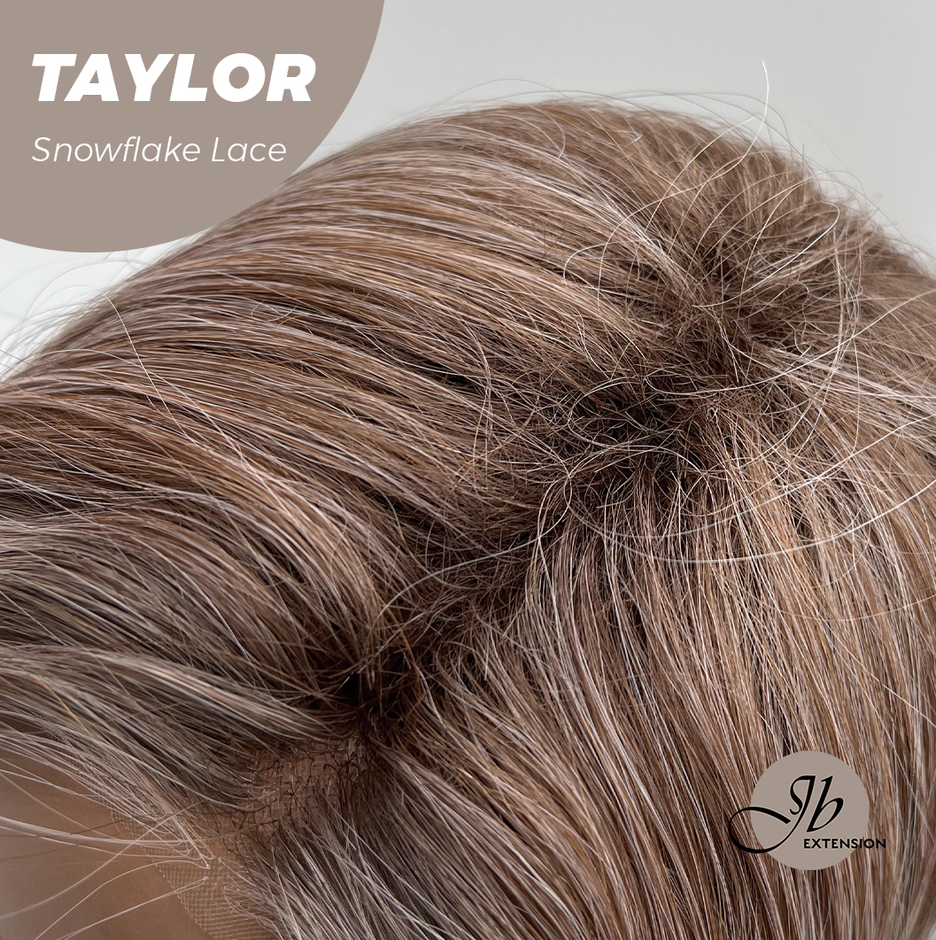 [FINAL SALE] JBEXTENSION 18 Inches Apricot Pre-Cut Snowflake Lace Frontlace Glueless Wig TAYLOR【PERMATEASE】【BENDY EAR TABS】- M/L