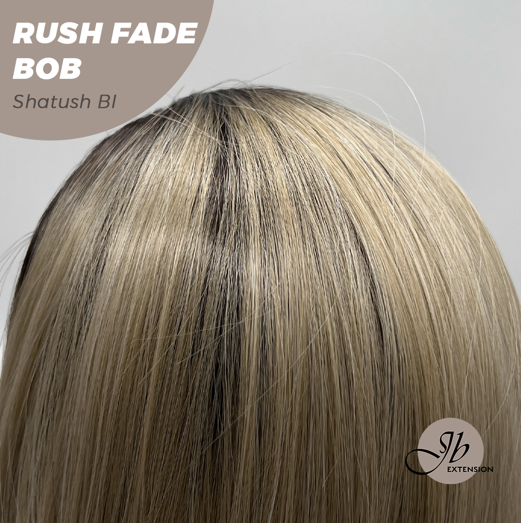JBEXTENSION 12 Inches Short Hair Shatush Blonde Headband Wig RUSH FADE BOB - SHATUSH BLONDE