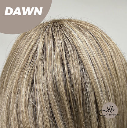 [FINAL SALE] JBEXTENSION 14 Inches Ash Grey Women Fashion Full Machine Wig DAWN【PLUS PERMATEASE】【BENDY EAR TABS】
