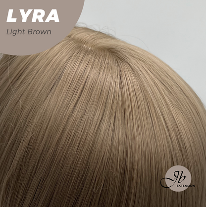 JBEXTENSION 18 Inches Light Brown Wig with Bangs LYRA LIGHT BROWN