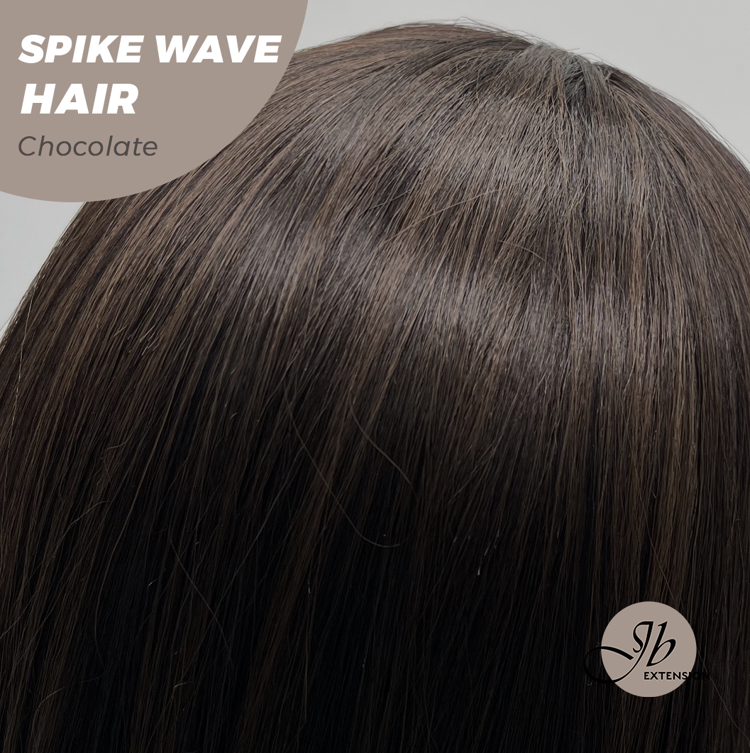 JBEXTENSION 24 Inches Long Wave Chocolate Headband Wig SPIKE WAVE - CHOCOLATE