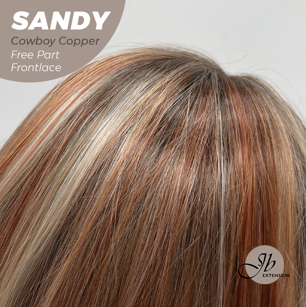 [FINAL SALE] JBEXTENSION 24 Inches Cowboy Copper Curly 13X6 Lace Free Part Frontlace Glueless Wig SANDY COWBOY COPPER