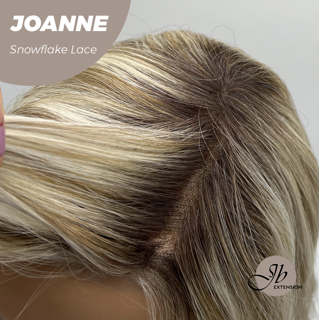 [PRE-ORDER] JBEXTENSION 11 Inches Mix Blonde Pre-Cut Side Part Snowflake Lace Frontlace Glueless Wig JOANNE【BENDY EAR TABS】
