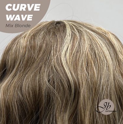 JBEXTENSION 26 Inches Long Wave Mix Blonde Headband Wig CURVE WAVE - MIX BLONDE