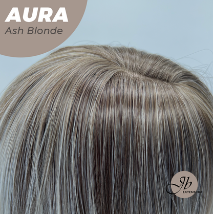 JBEXTENSION 26 Inches Long Ash Blonde Wig with Bangs AURA ASH BLONDE
