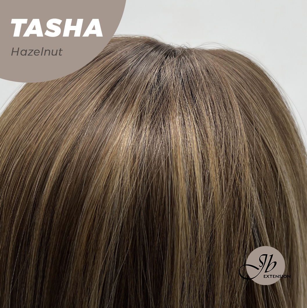 JBEXTENSION 24 Inches Wolf Cut Hazelnut Women Wig with Bangs TASHA HAZELNUT