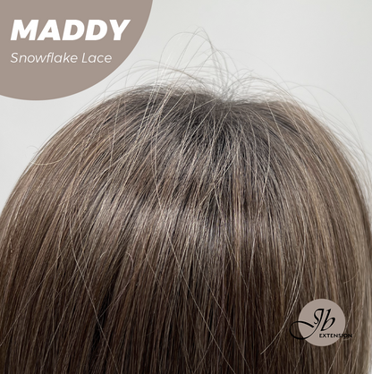 [FINAL SALE] JBEXTENSION 18 Inches Pine Cones Pre-Cut Snowflake Lace Frontlace Glueless Wig MADDY SNOWFLAKE【PERMATEASE】【BENDY EAR TABS】- M/L
