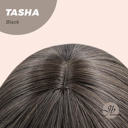 JBEXTENSION 24 Inches Wolf Cut Black Women Wig With Bangs TASHA BLACK