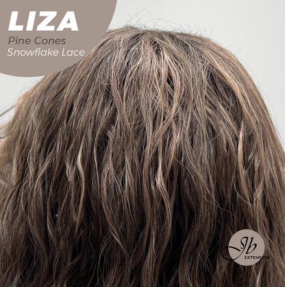 [PRE-ORDER] JBEXTENSION 19 Inches Deep Curly Pine Cones Pre-Cut Snowflake Lace Frontlace Glueless Wig LIZA SNOWFLAKE PINE CONES【PERMATEASE】【BENDY EAR TABS】