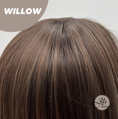 JBEXTENSION 22 Inches Natural Style Mocha Copper Wig WILLOW MOCHA COPPER