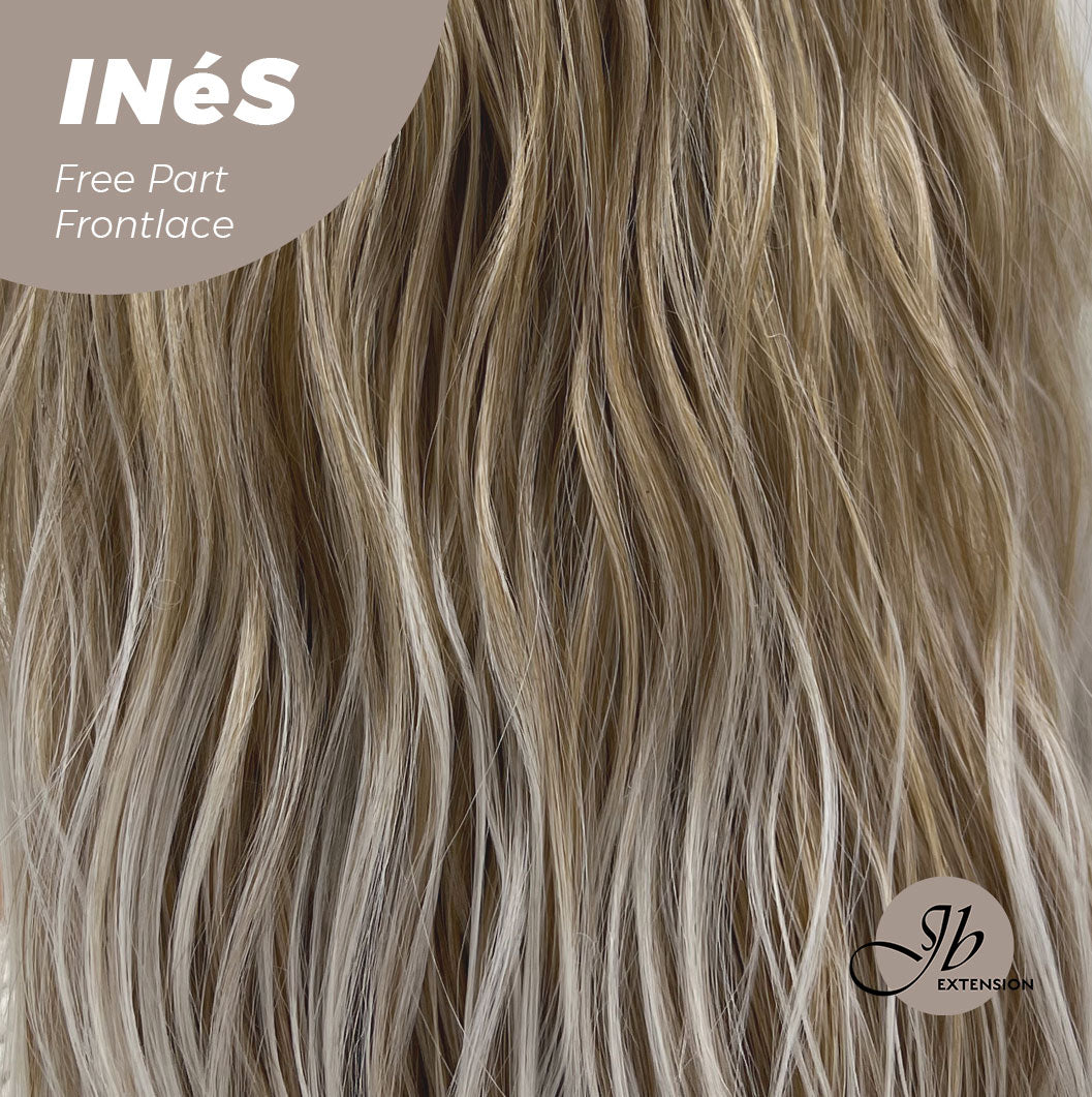 [FINAL SALE] JBEXTENSION 22 Inches Peach Blonde Body Wave Pre-Cut Free Part Frontlae Glueless Wig INéS