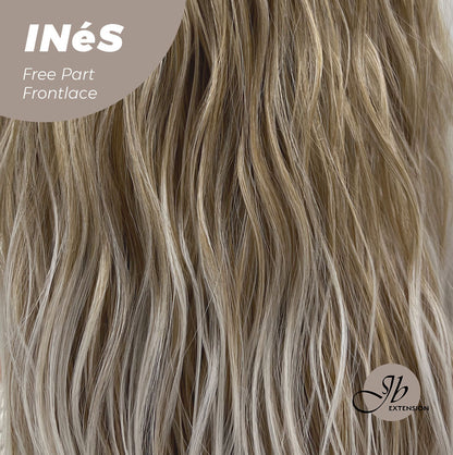 [FINAL SALE] JBEXTENSION 22 Inches Peach Blonde Body Wave Pre-Cut Free Part Frontlae Glueless Wig INéS
