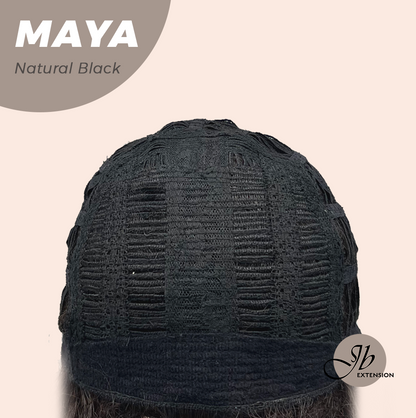 [FINAL SALE] JBEXTENSION 22 Inches Natural Black Women Fashion Full Machine Wig MAYA NATURAL BLACK【PLUS PERMATEASE】【BENDY EAR TABS】