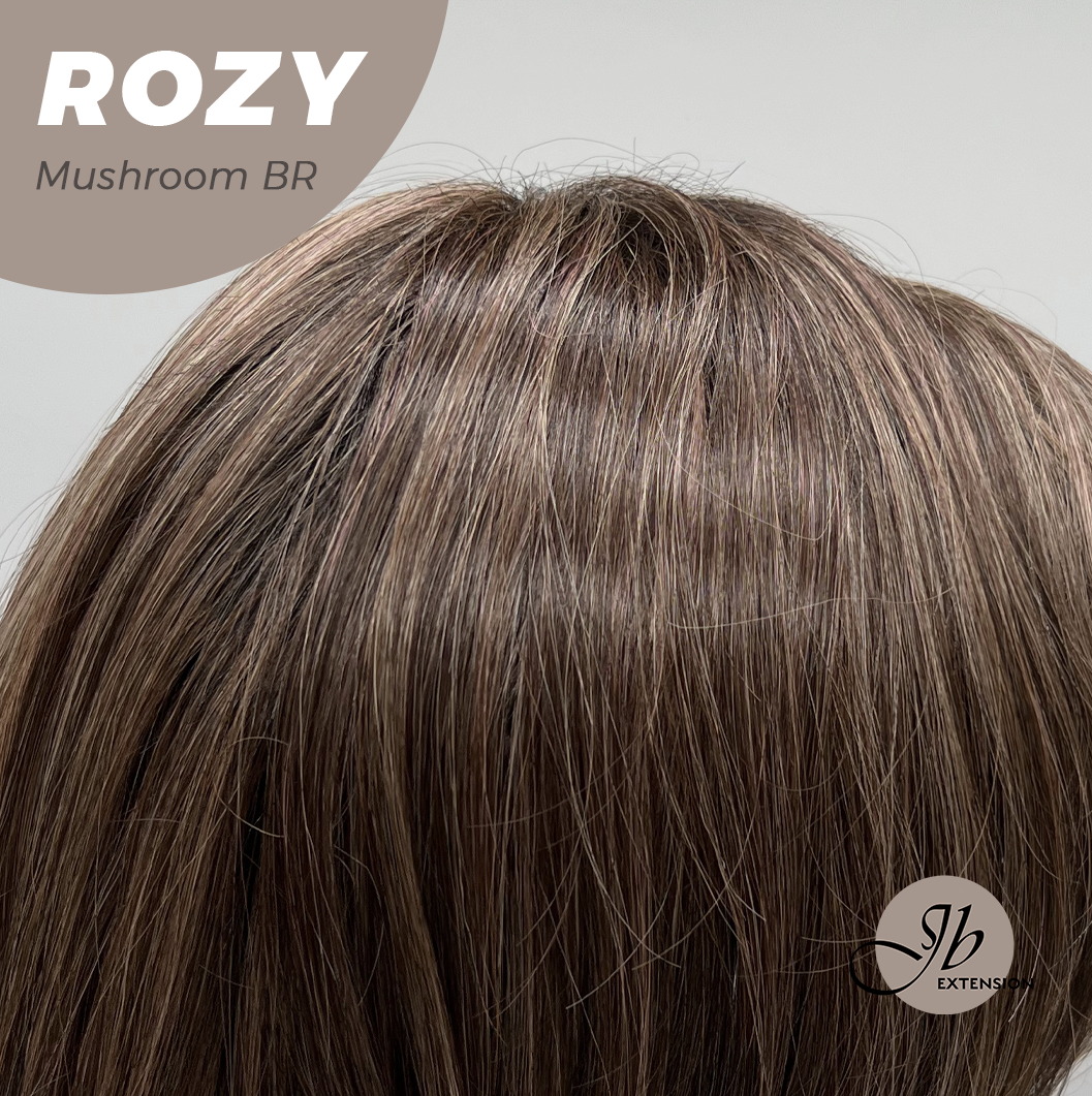[FINAL SALE] JBEXTENSION 17 Inches Mushroom Brown Curly Women Fashion Full Machine Wig ROZY MUSHROOM BROWN【PLUS PERMATEASE】【BENDY EAR TABS】