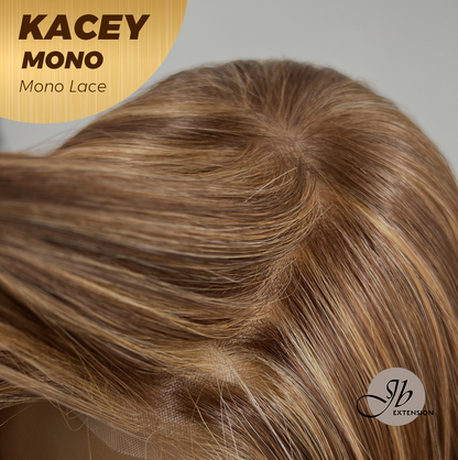 HOT OF SEASON - KACEY MONO Monofilament Handmade Wig 6X5 Full Monofilament Hand Tied Top Wig 27 Inches Copper Mono Lace Wig With Anti-slip Silicone Strips Glueless Wig KACEY MONO【BENDY EAR TABS】