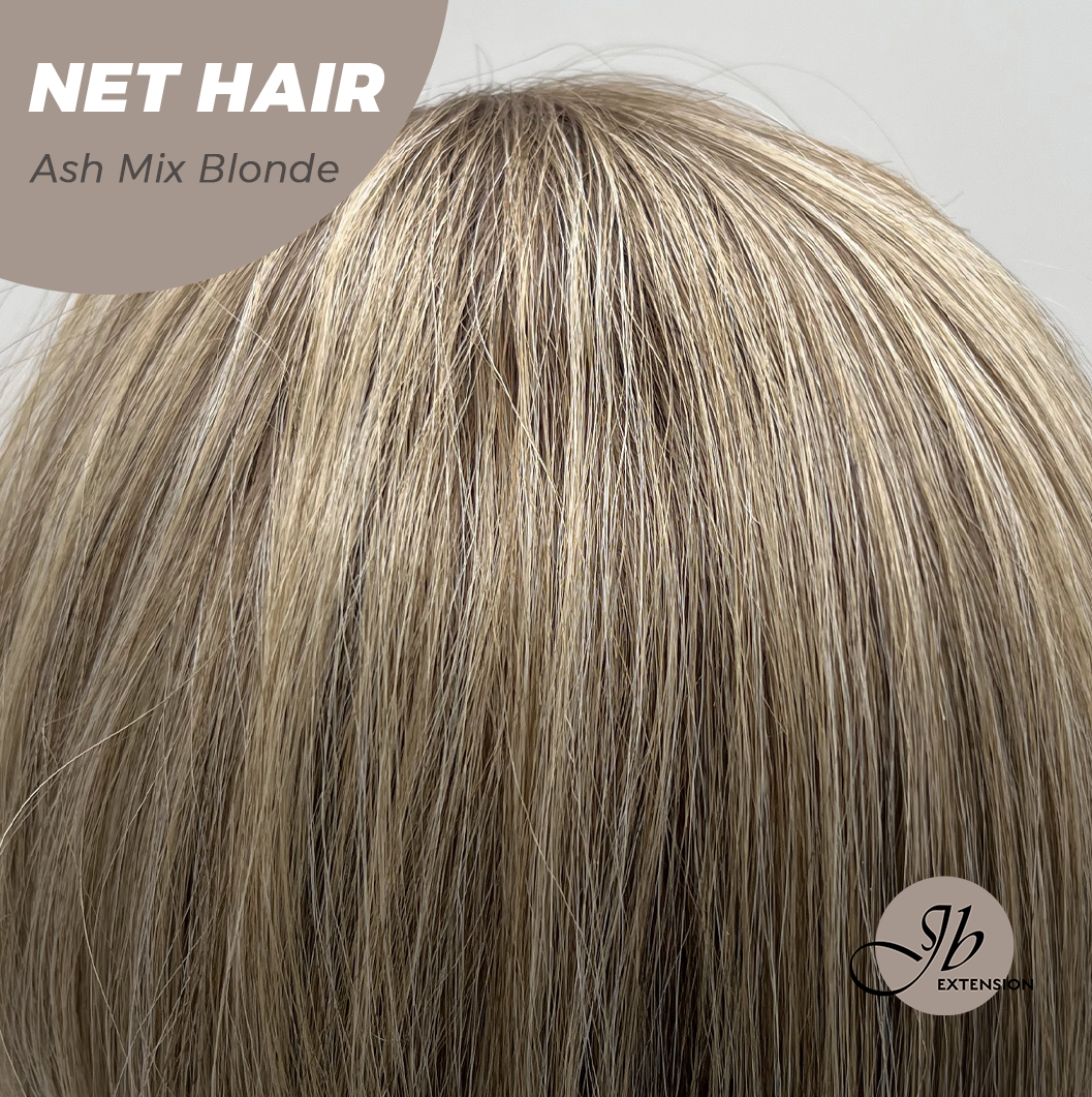 JBEXTENSION 26 Inches Long Wave Hair Ash Mix Blonde Headband Wig NET HAIR