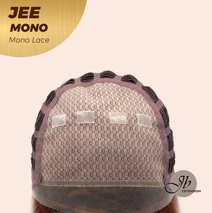 [PRE-ORDER] JBEXTENSION JEE MONO Monofilament Handmade Wig 6X5 Full Monofilament Hand Tied Top Wig 19 Inches Reddish Copper Mono Lace Wig with Anti-slip Silicone Strips Glueless Wig JEE MONO【BENDY EAR TABS】