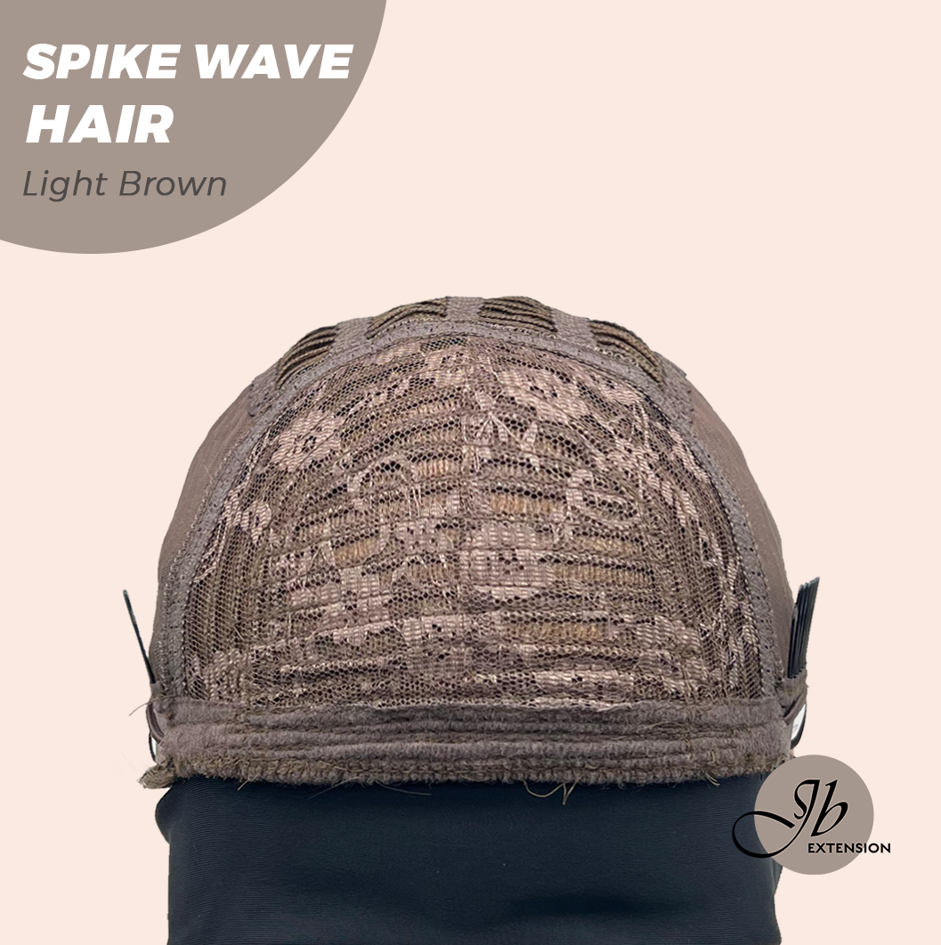 JBEXTENSION 24 Inches Long Curly Hair Light Brown Headband Wig SPIKE WAVE HAIR - LIGHT BROWN
