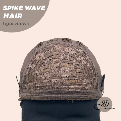 JBEXTENSION 24 Inches Long Curly Hair Light Brown Headband Wig SPIKE WAVE HAIR - LIGHT BROWN
