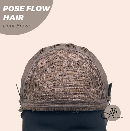 JBEXTENSION 18 Inches Light Brown Headband Wig POSE FLOW HAIR - LIGHT BROWN