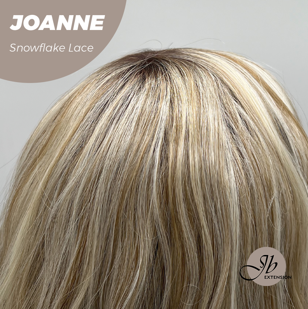 [PRE-ORDER] JBEXTENSION 11 Inches Mix Blonde Pre-Cut Side Part Snowflake Lace Frontlace Glueless Wig JOANNE【BENDY EAR TABS】