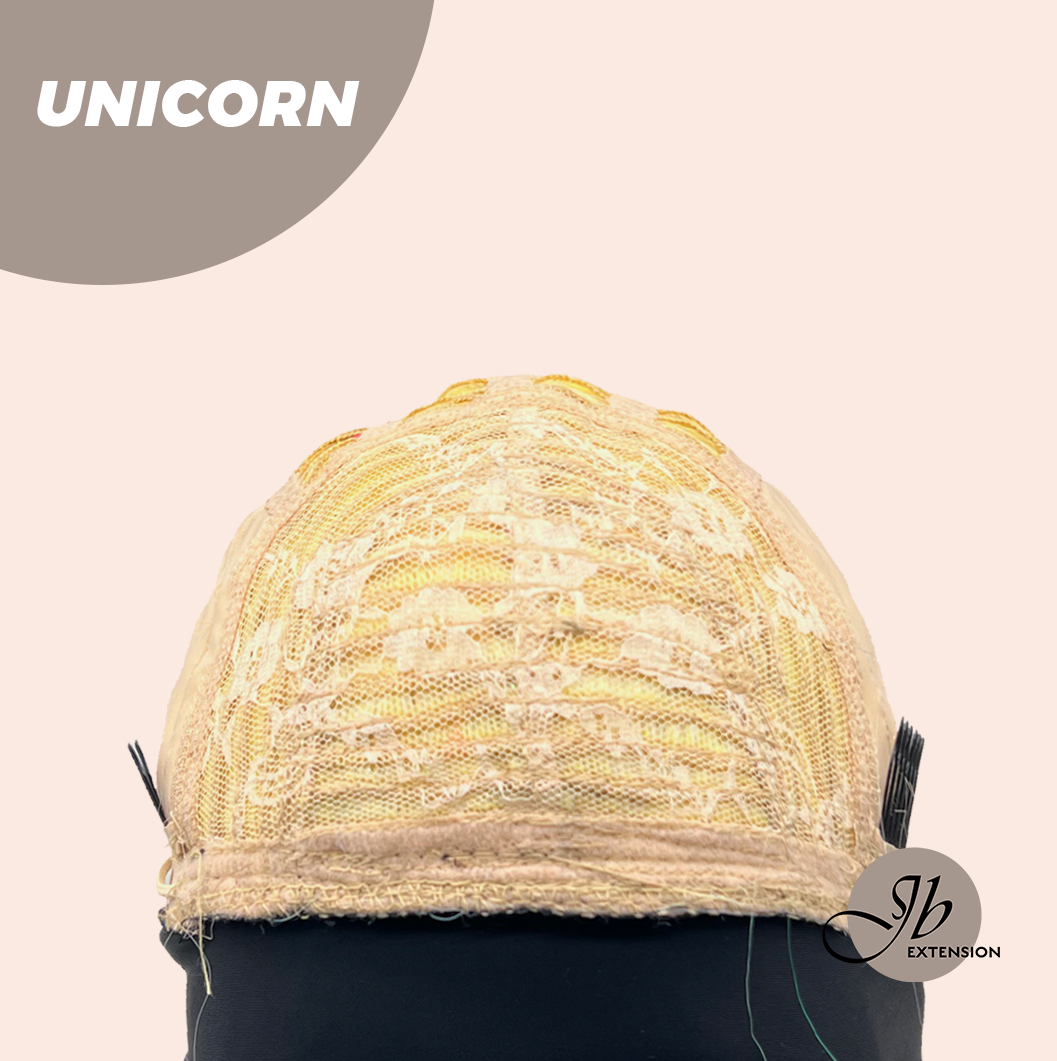 [FINAL SALE] JBEXTENSION 26 Inches Curly Rainbow Color with Tinsel Halloween Style Headband Wig UNICORN