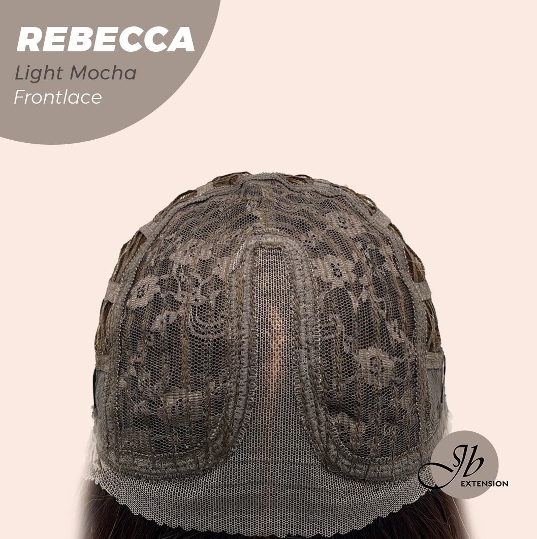 JBEXTENSION 20 Inches Long Light Mocha Women Pre-Cut Frontlace Glueless Wig REBECCA LIGHT MOCHA