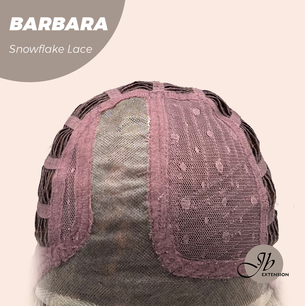 JBEXTENSION 12 Inches Blonde Curly Pre-Cut Side Part Snowflake Lace Frontlace Glueless Wig BARBARA【BENDY EAR TABS】