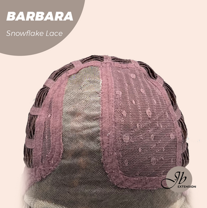 JBEXTENSION 12 Inches Blonde Curly Pre-Cut Side Part Snowflake Lace Frontlace Glueless Wig BARBARA【BENDY EAR TABS】