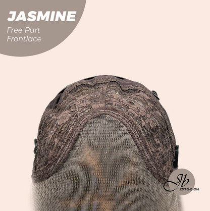 JBEXTENSION 24 Inches Mix Blonde Fiber X, Tangle Less Pre-Cut Free Part Frontlace Glueless Wig JASMINE【FIBER X】