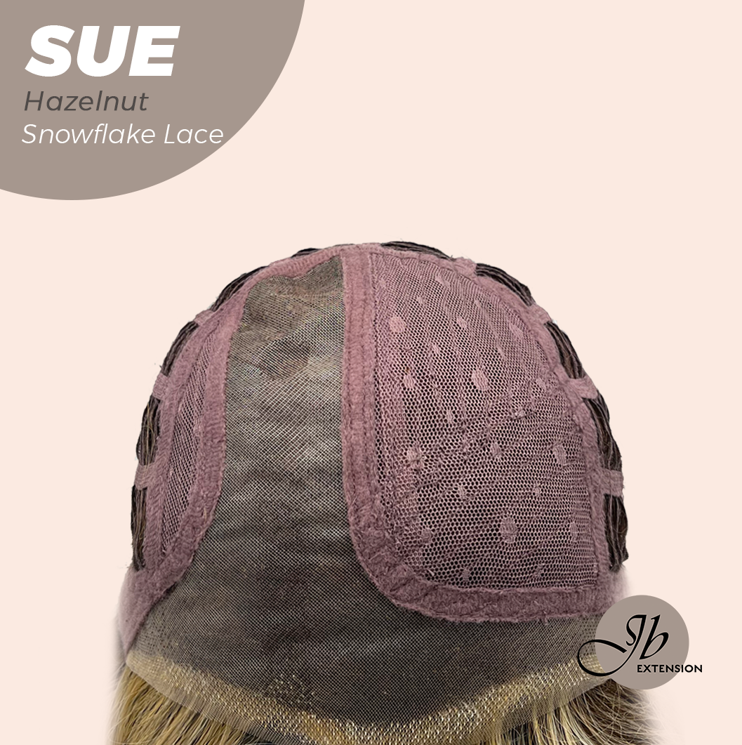 [PRE-ORDER] JBEXTENSION 17 Inches Hazelnut Deep Curly Pre-Cut Side Part Snowflake Lace Frontlace Glueless Wig SUE HAZELNUT【BENDY EAR TABS】