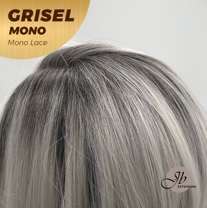 [FINAL SALE] JBEXTENSION GRISEL MONO Monofilament Handmade Wig 6X5 Full Monofilament Hand Tied Top Wig 13 Inches Platinum Blonde Mono Lace Wig With Anti-slip Silicone Strips Glueless Wig GRISEL MONO【BENDY EAR TABS】