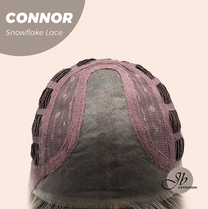 [PRE-ORDER] JBEXTENSION 13 Inches Dark Mix Blonde Curly Pre-Cut Arc Snowflake Lace Frontlace Glueless Wig CONNOR【BENDY EAR TABS】