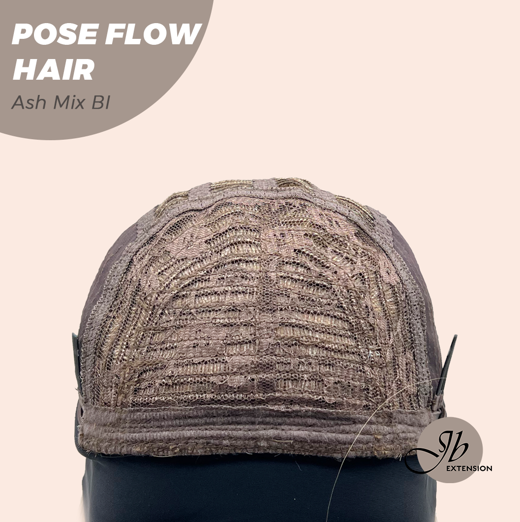 JBEXTENSION 18 Inches Ash Mix Blonde Headband Wig POSE FLOW HAIR - ASH MIX BLONDE