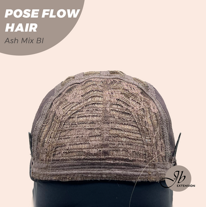 JBEXTENSION 18 Inches Ash Mix Blonde Headband Wig POSE FLOW HAIR - ASH MIX BLONDE