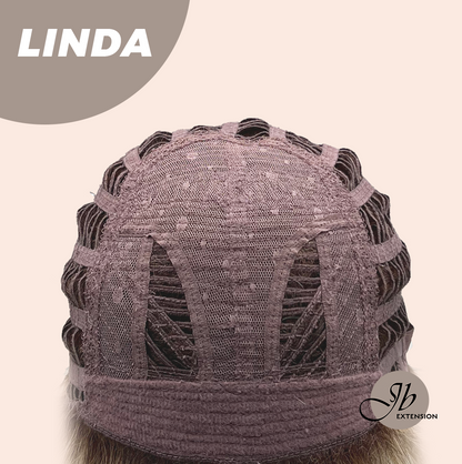 [FINAL SALE] JBEXTENSION 18 Inches Blonde Women Fashion Full Machine Wig LINDA【PLUS PERMATEASE】【BENDY EAR TABS】