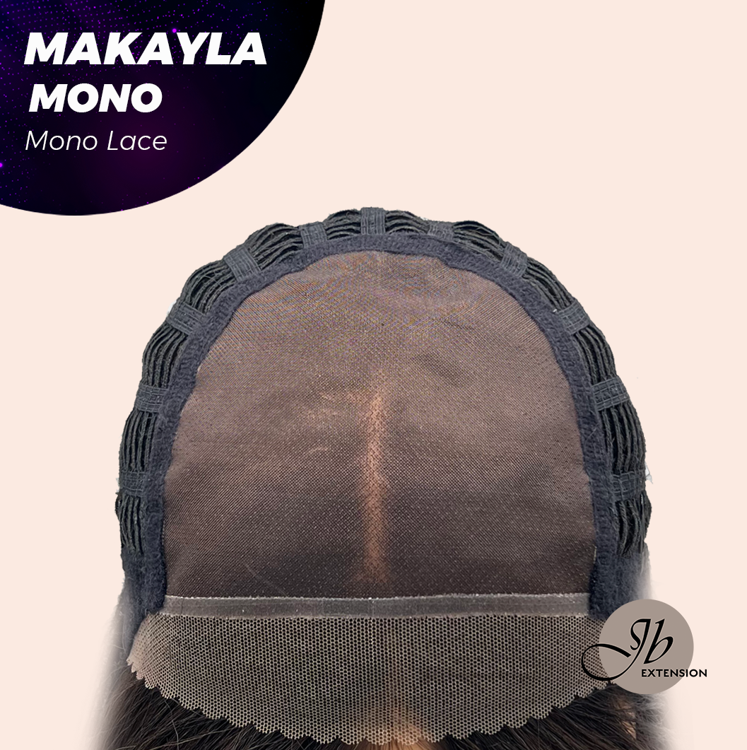 [FINAL SALE] JBEXTENSION MAKAYLA MONO Monofilament Handmade Wig 6X5 Full Monofilament Hand Tied Top Wig 23 Inches Long Black Straight Mono Lace Handmade Futura Fiber Glueless Black Sapphire Wig MAKAYLA MONO【BENDY EAR TABS】
