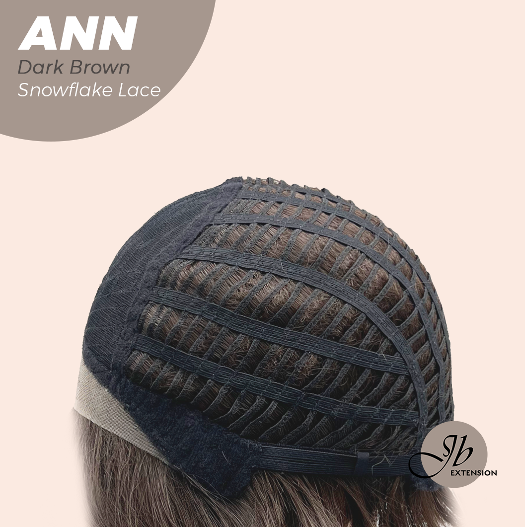 [FINAL SALE] JBEXTENSION 10 Inches Dark Brown Pre-Cut Side Part Snowflake Lace Frontlace Glueless Wig ANN DARK BROWN【BENDY EAR TABS】
