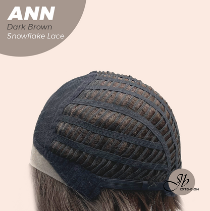 [FINAL SALE] JBEXTENSION 10 Inches Dark Brown Pre-Cut Side Part Snowflake Lace Frontlace Glueless Wig ANN DARK BROWN【BENDY EAR TABS】