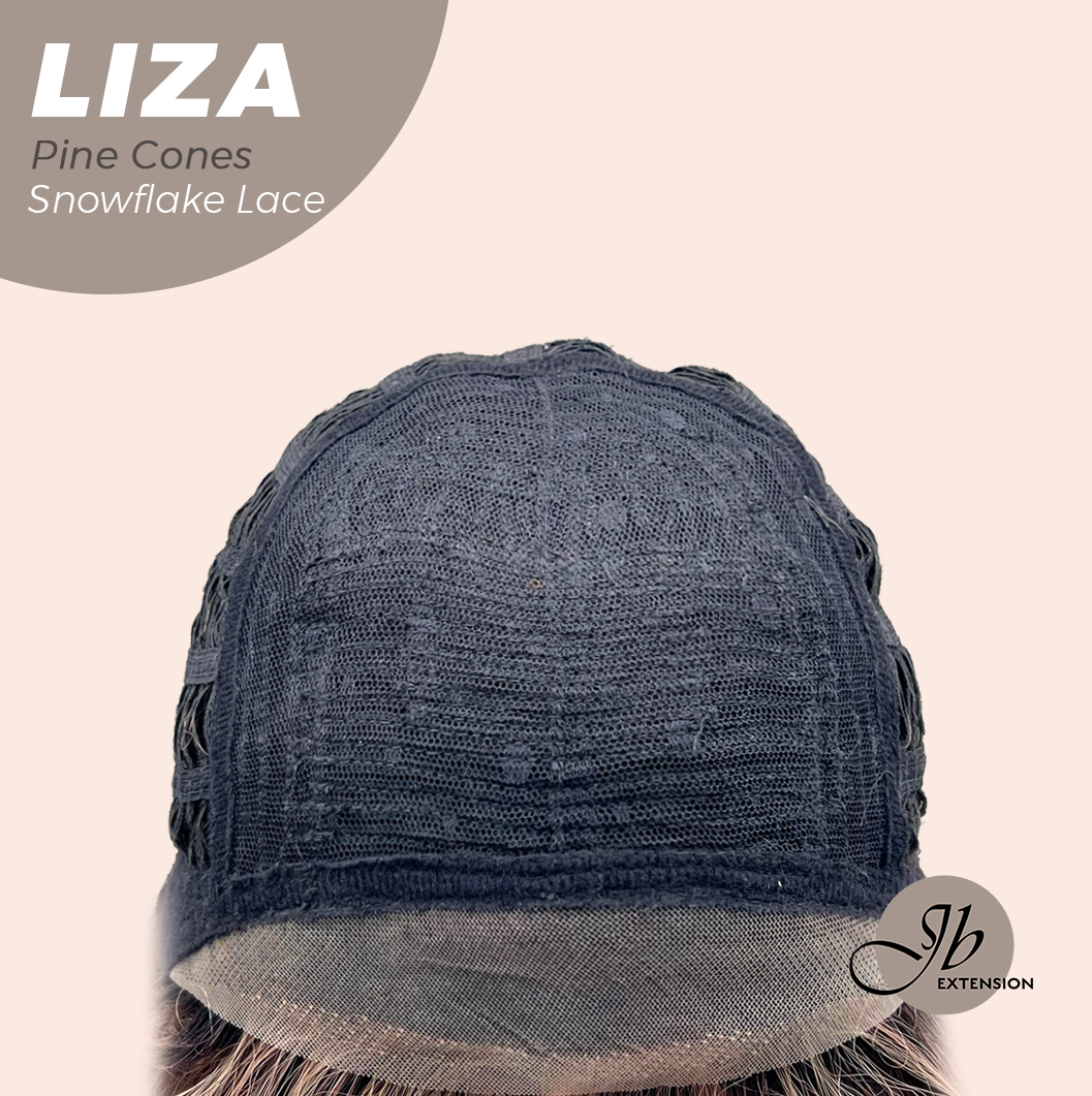 [PRE-ORDER] JBEXTENSION 19 Inches Deep Curly Pine Cones Pre-Cut Snowflake Lace Frontlace Glueless Wig LIZA SNOWFLAKE PINE CONES【PERMATEASE】【BENDY EAR TABS】